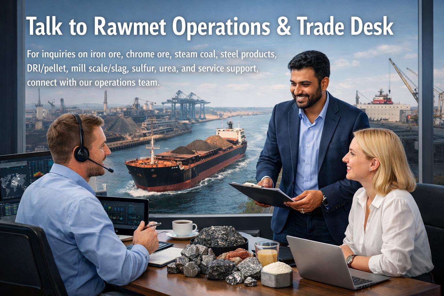 Rawmet contact and operations desk